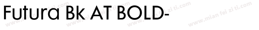 Futura Bk AT BOLD字体转换